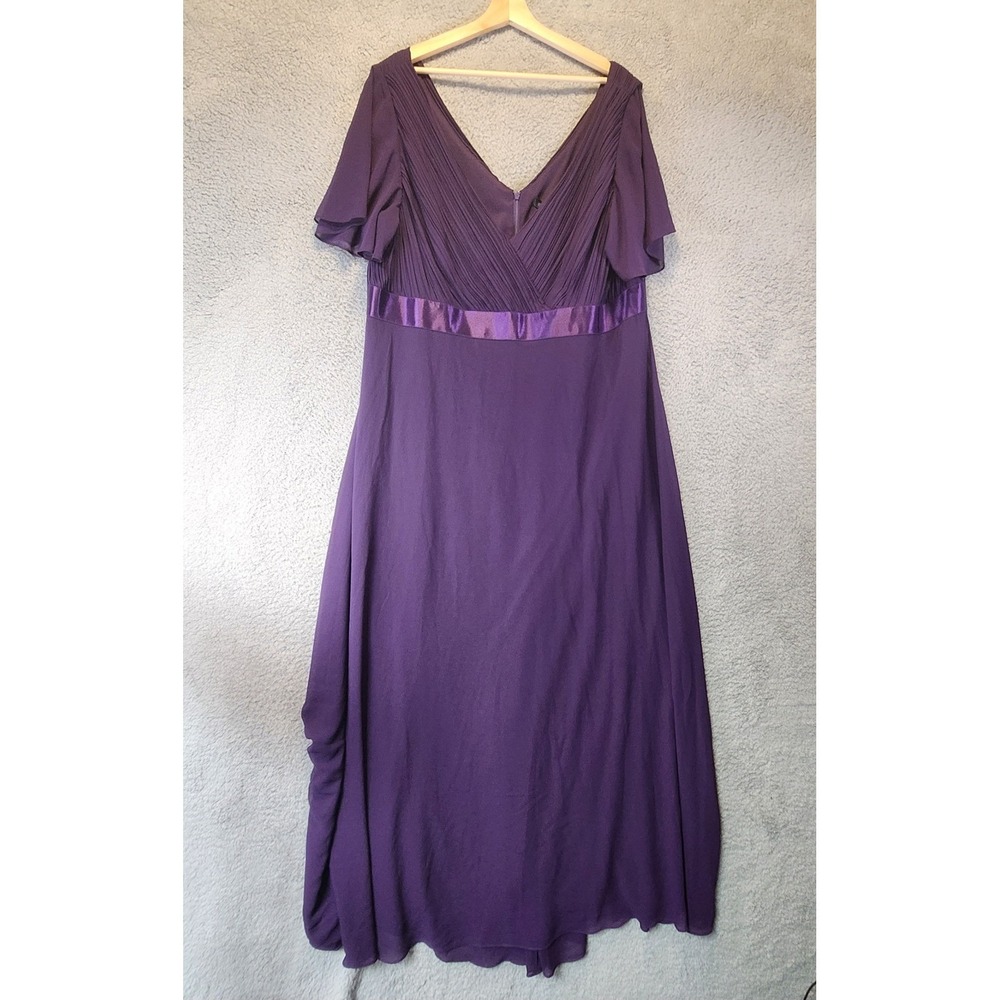 Ever Pretty Dress Womens 9XL US 26 Purple Formal Evening Gown Party Zip Back NWT